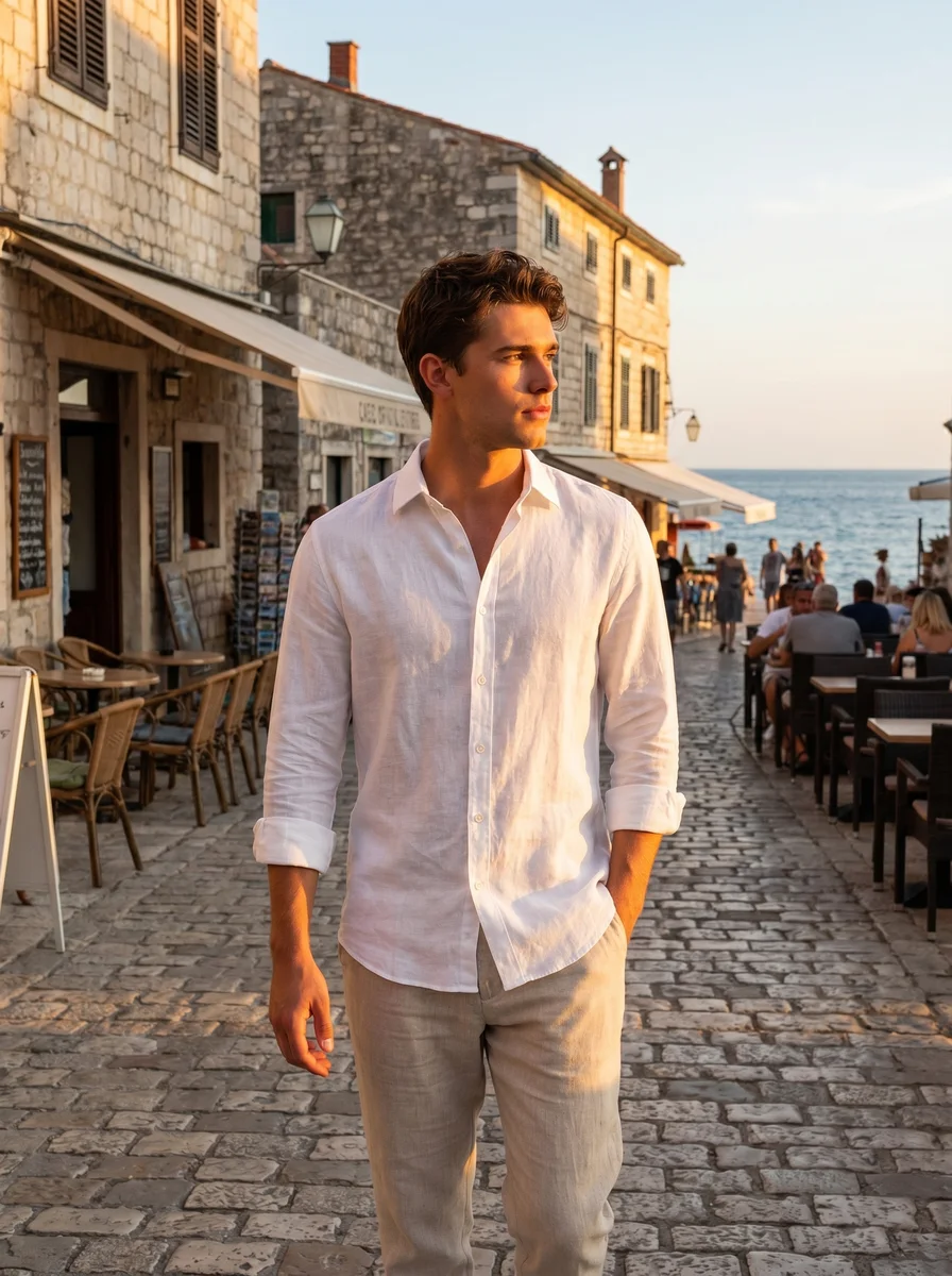 White Linen Shirt