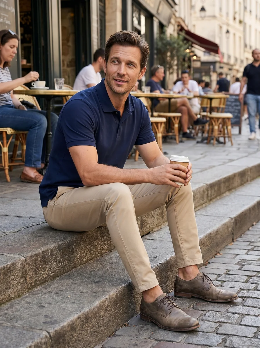 Beige Chino Pants