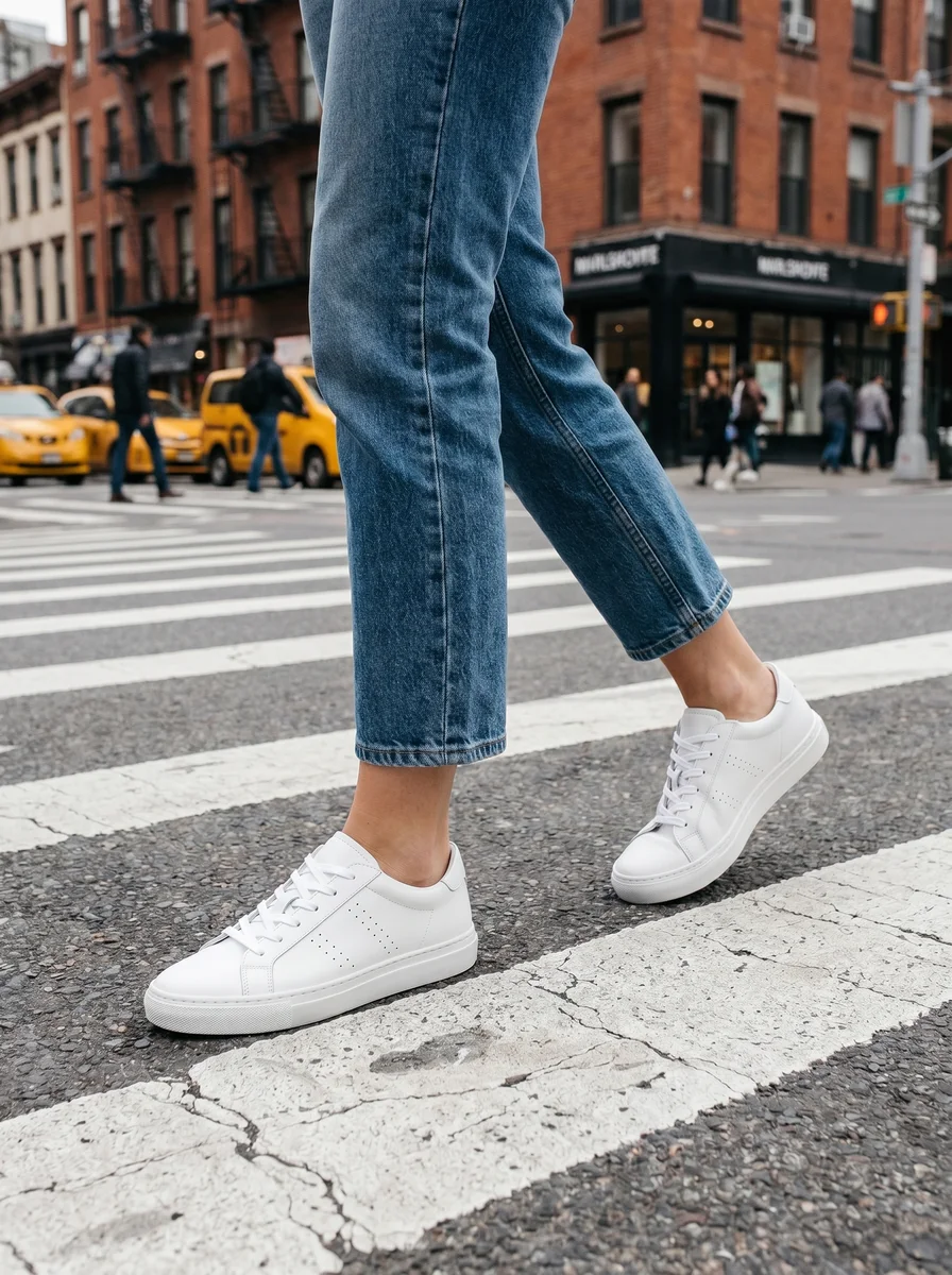 White Leather Sneakers