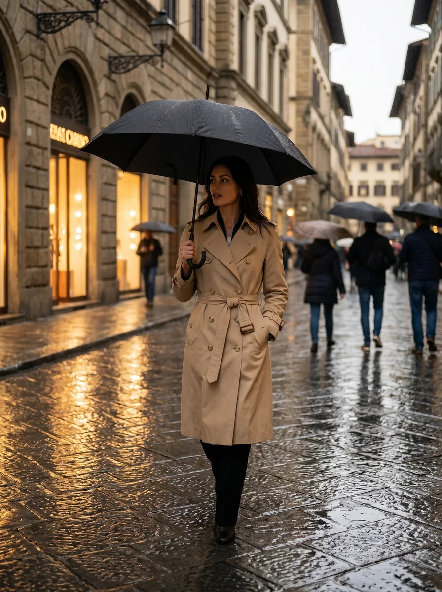 Beige Trench Coat