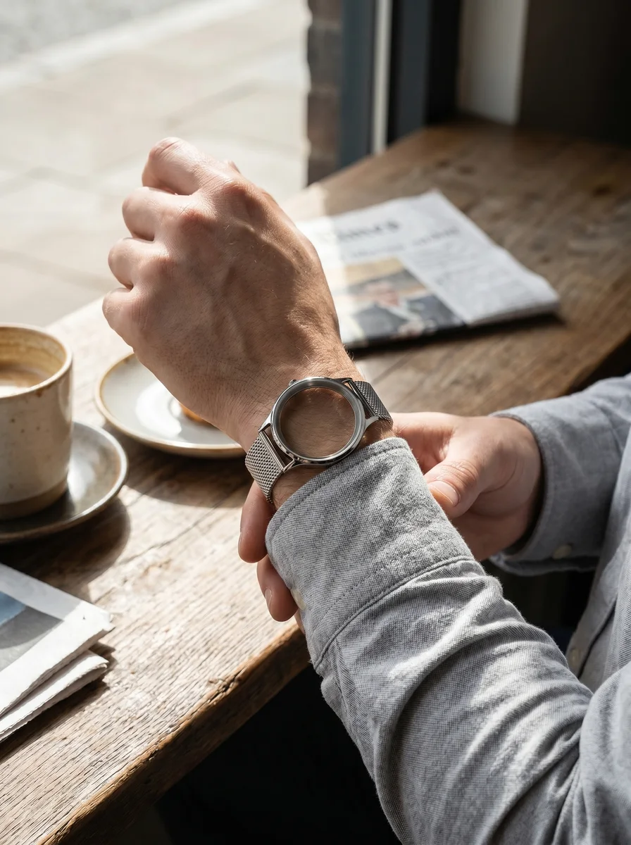 Minimal Silver Watch