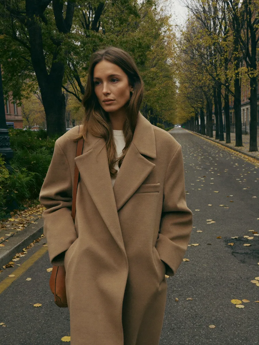 Camel Oversized Coat